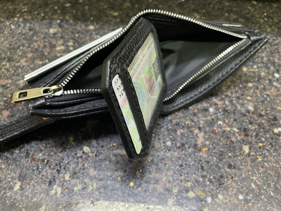 Кожанный кошелек, ручная работа.