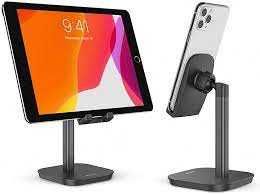 Stand telefon Suport telefon nou alb aluminiu si plastic