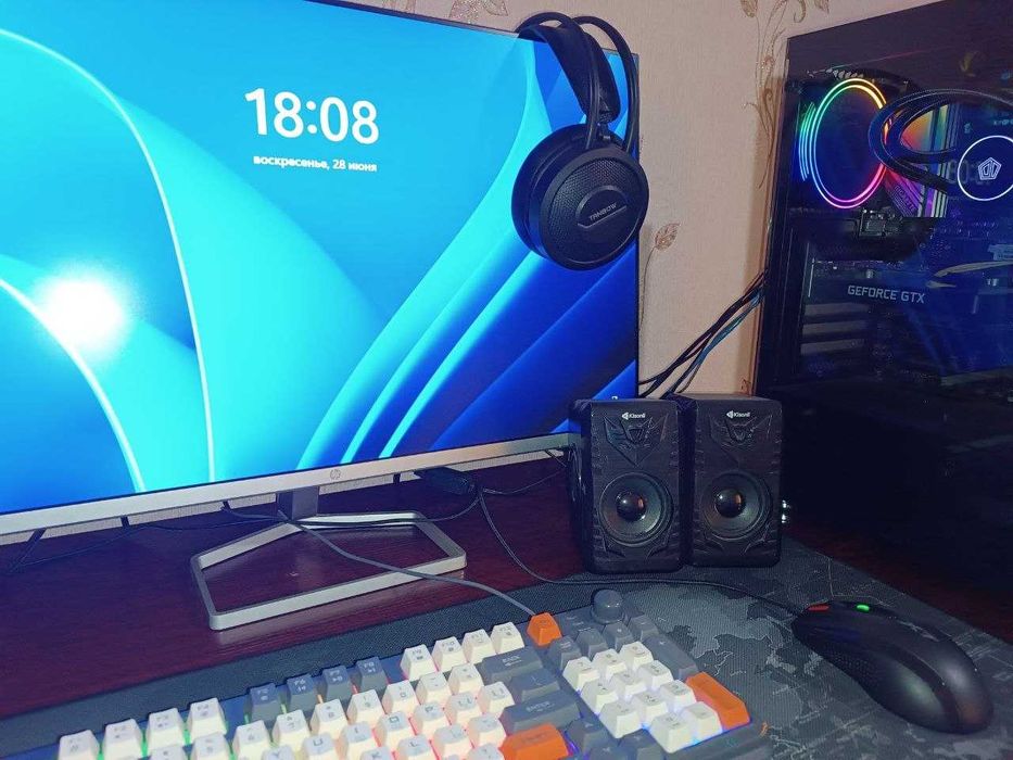 Компьютер. Отличный ПК для игр и монтажа + Монитор HP 27" в комплекте