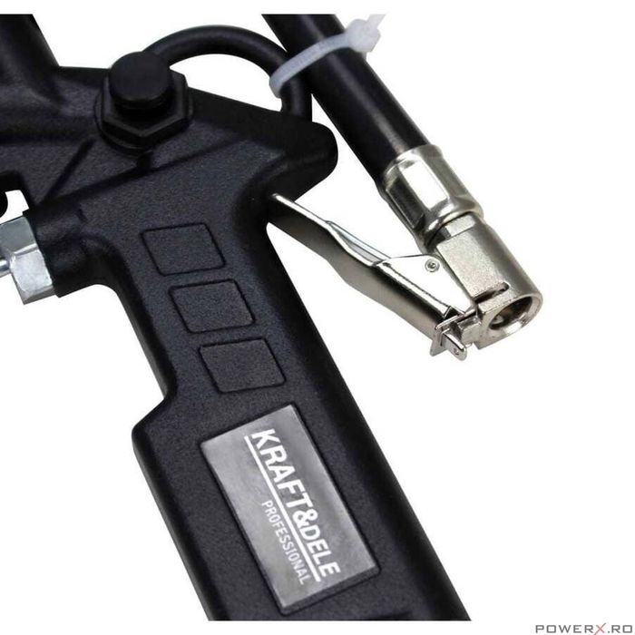 Pistol digital pentru umflat roti, manometru, reglare precisa a