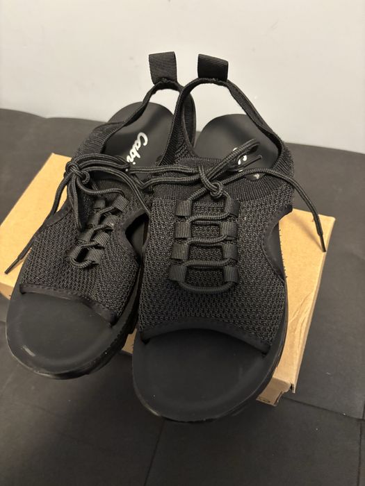 Сандали черни 40-номер дамски /мрежести///////////////////////////////