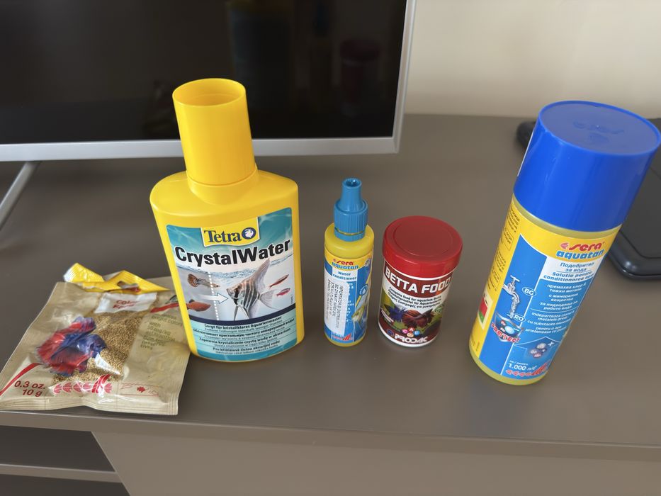Acvariu 25l sticla cu toate accesorile si solutiile
