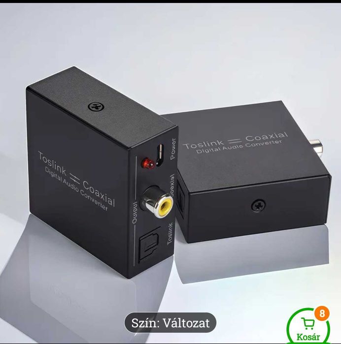 Adaptor audio digital coaxial-optic bidirecțional