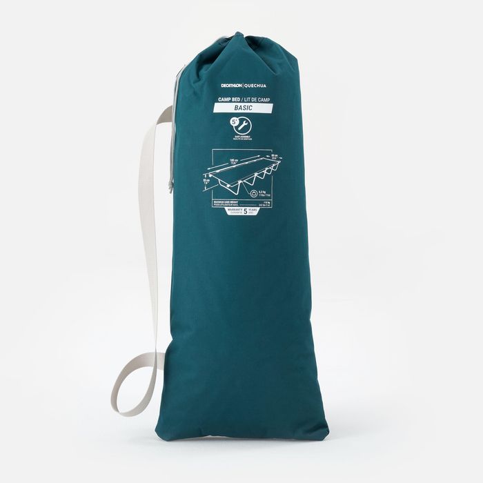 Pat camping Basic 60 cm 1 persoană - produs resigilat Decathlon