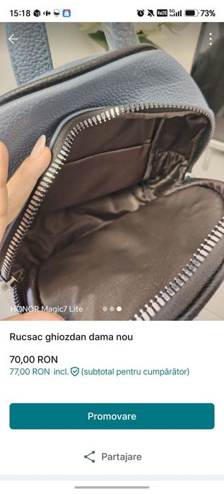 Rucksack ghiozdan dama nou