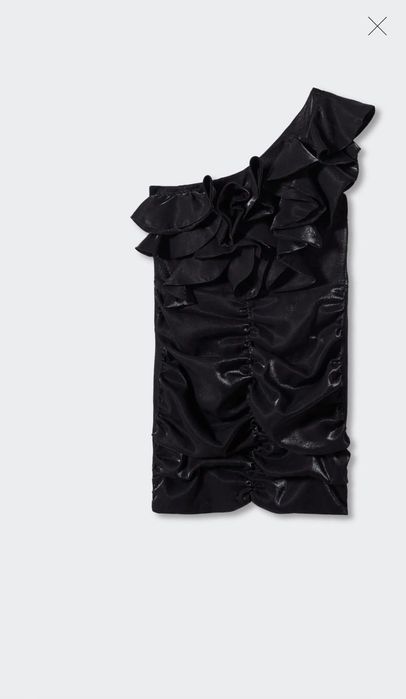 Дамска черна рокля mango