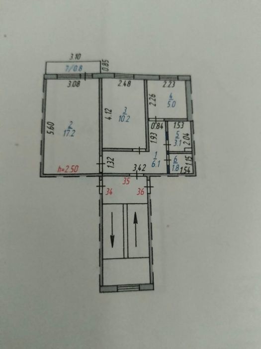 Продам 2 - комнатную квартиру