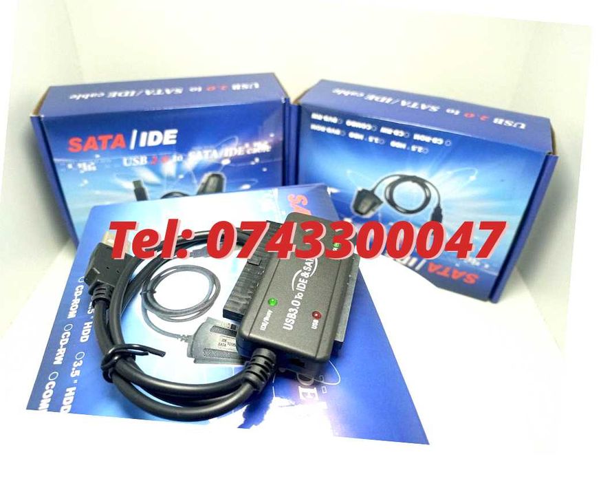 Cablu Adaptor Sata Serial Ata Ide Cu Alimentator Pentru Dvd Rw Hard D