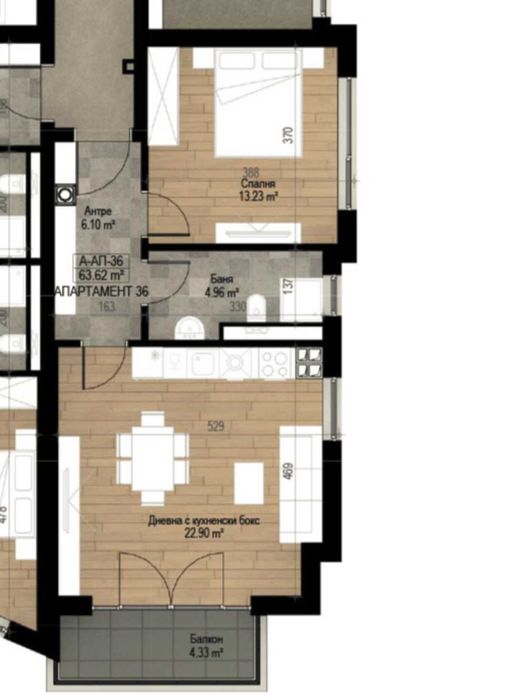 Продава се Двустаен апартамент в София, Овча купел - 74 кв.м за 2000 €/кв.м - Снимка #2