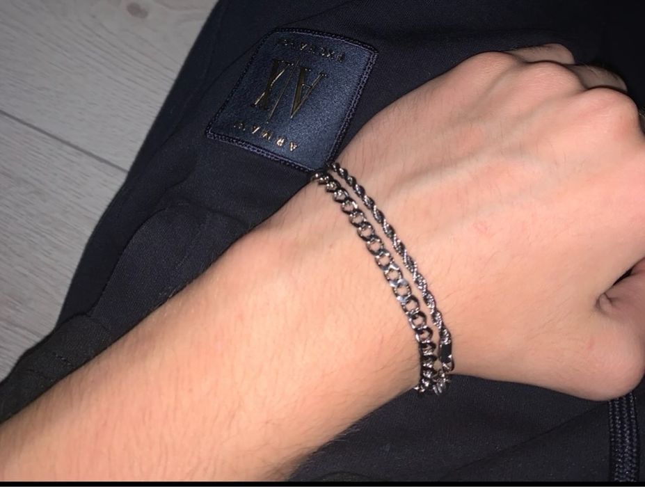 Set 2 bratari otel inoxidabil,ajustabile