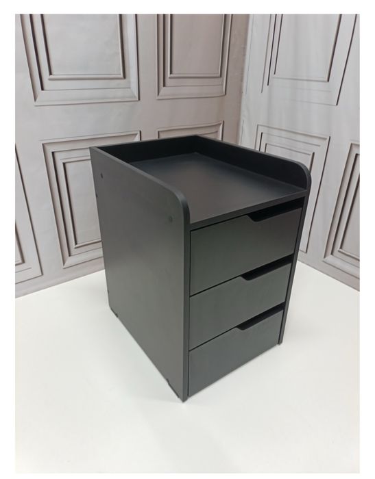 Тумба офисная черная