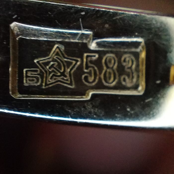 Советские серьги 583 пробы