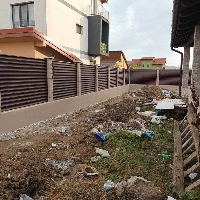 Garduri din sipca metalica, panou stil jaluzele, tabla, plasa si BCA