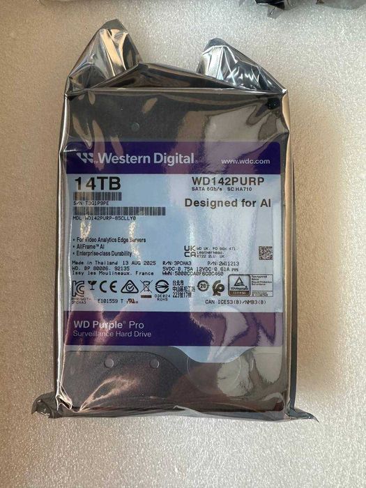Жесткий диски в наличие.16TB 14TB 10TB 8TB WD Purple