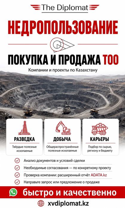 Продажа ТОО Лицензия на работы и услуги в сфере углеводородов