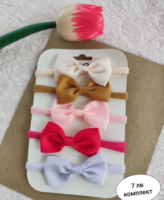 Сладки бебешки ленти за глава
