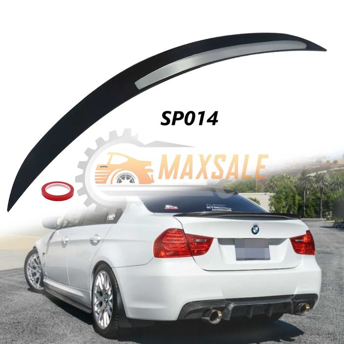 Заден спойлер за E90 багажник M Performance style на BMW 3 серия