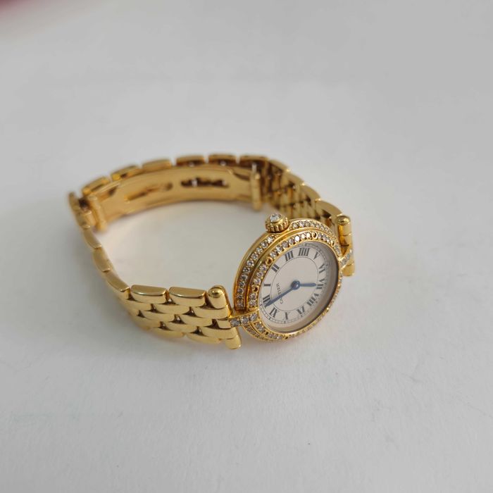 Liquid Money vinde -  Ceas Cartier Panthere Bezel Double Diamond ,18k