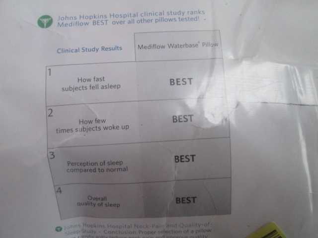 Mediflow възглавница против болки във врата с отделение за вода.