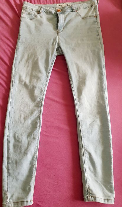 Blugi fete strech talie înaltă