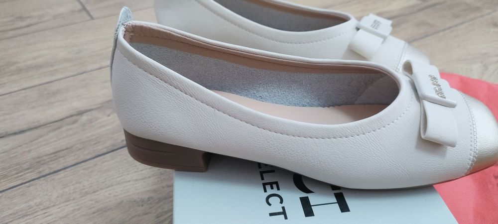 Кожаные мягкие балетки