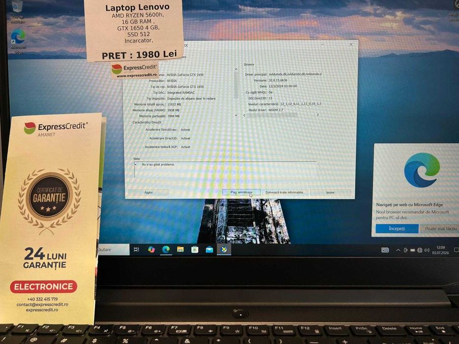 (AG42) Laptop Lenovo  b13827 - Garantie 2 ani!