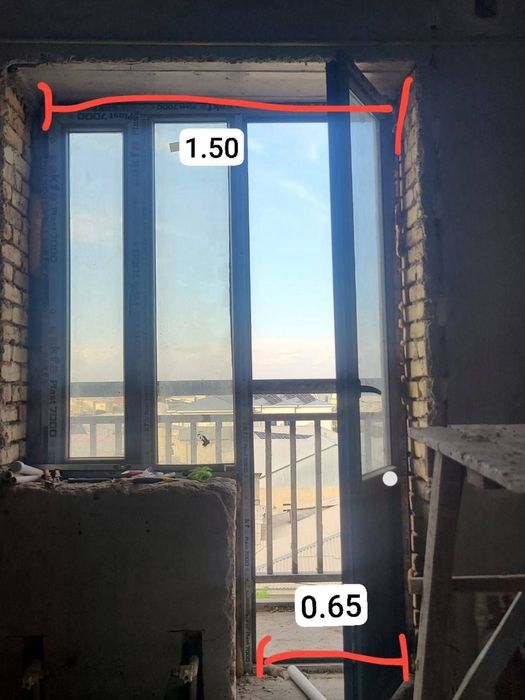 Akfa oyna/ ойна и kapi/ капи balkon/ балкон, окно и дверь, перегородка