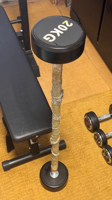 Halteră bară fixă 20kg bench press piept