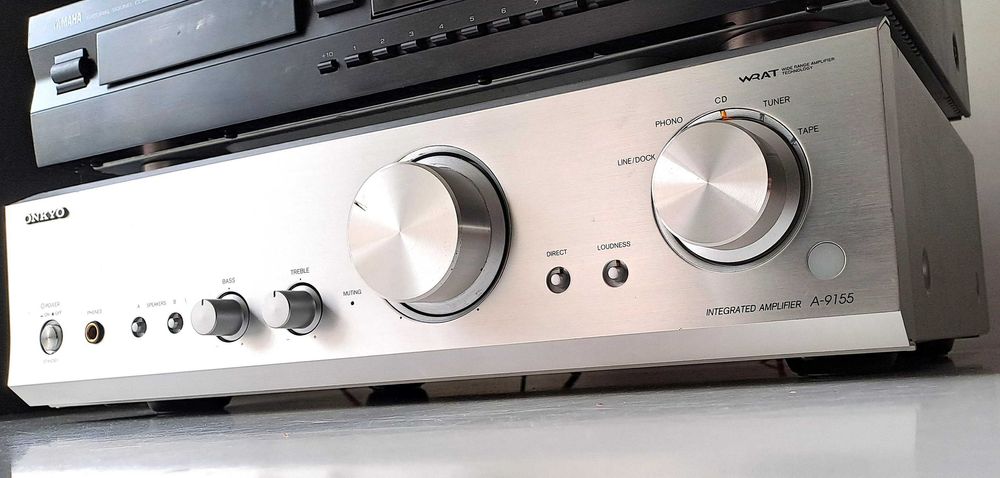 Amplificator Onkyo A-9155 – 130W – Silver – Tehnologie WRAT – Phono