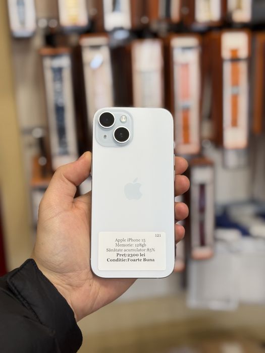 Iphone 15 blue - 128 gb - 85% -