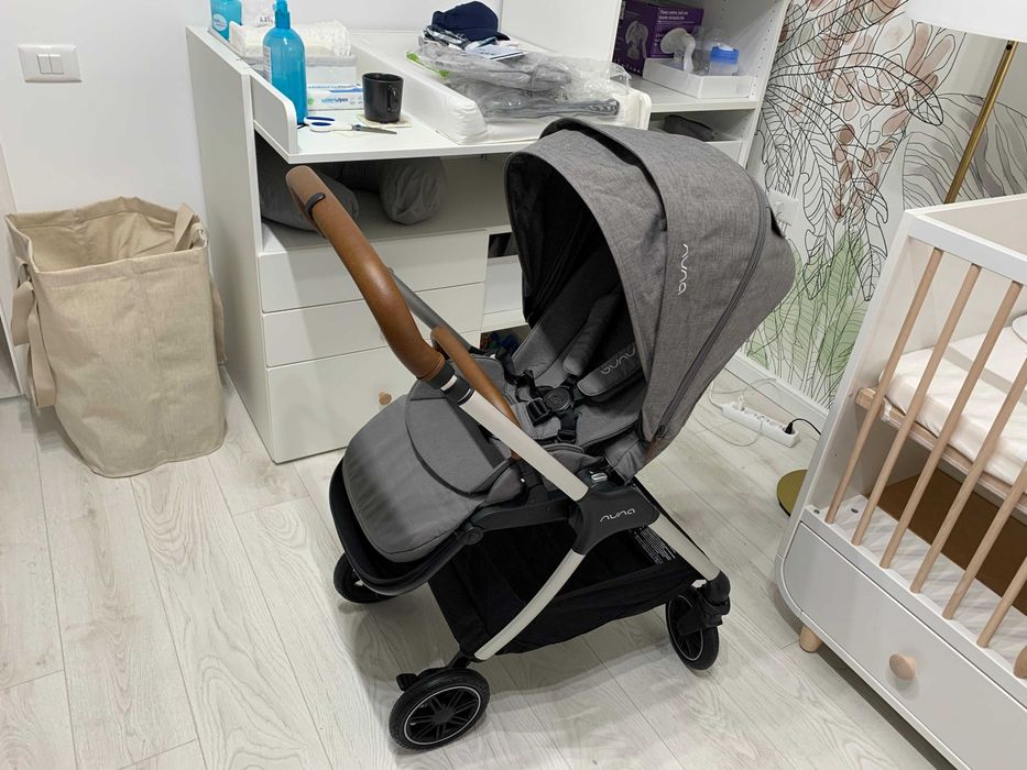 Carucior 2 in 1 pentru copii Nuna Triv Next, gri