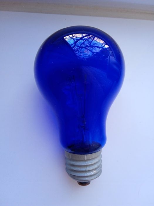 Синяя лампа для прогревания