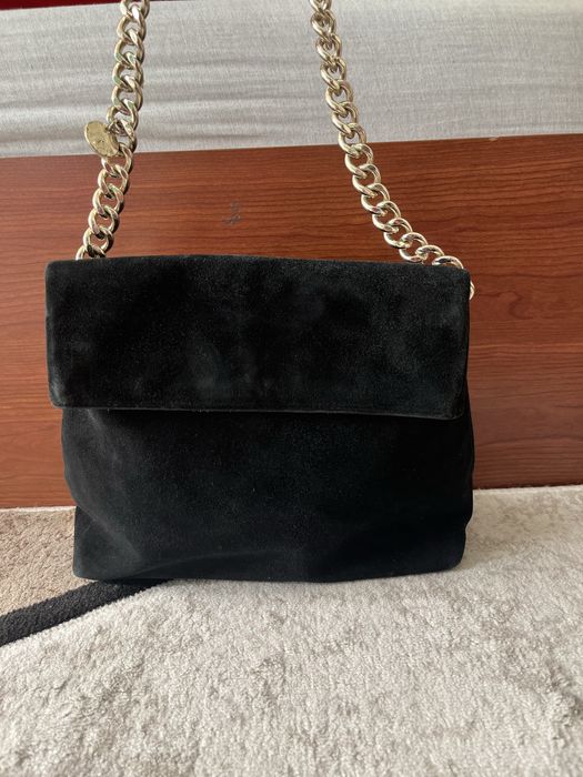 Karen Millen велурена дамска чанта