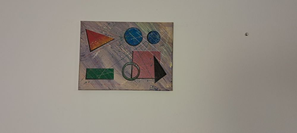 Tablouri abstracte pictate manual