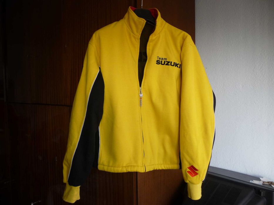 Superdry мъжко кожено яке moto Suzuki мото Супер драй Сузуки Спешно