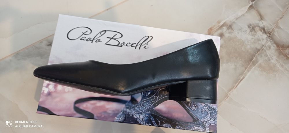 Елегантни обувки на нисък ток paolo boceli