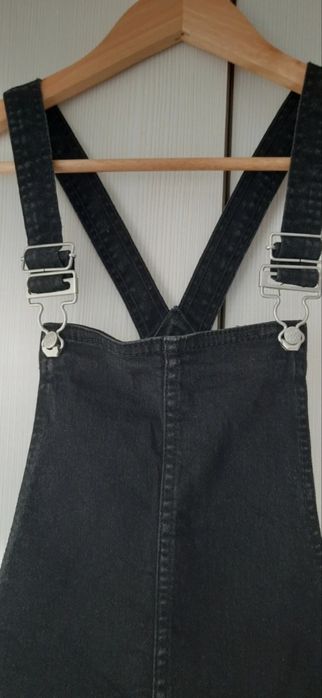 Fusta salopeta scurta denim