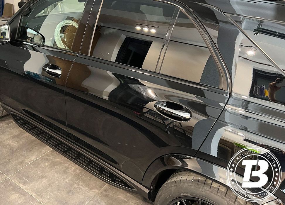 Praguri Aluminiu compatibile cu Mercedes GLE SUV W167 V167 Black