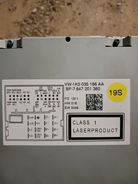 Vând casetofon cd vw golf 5 /golf 6