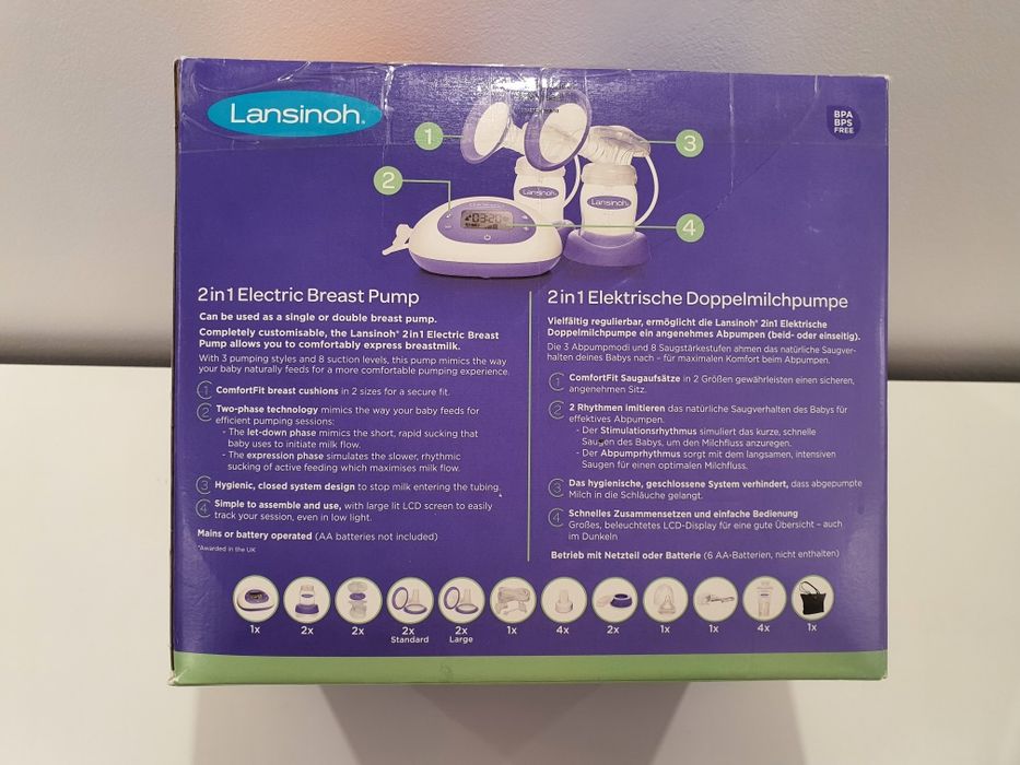 Pompa de san electrica 2 in 1 LANSINOH