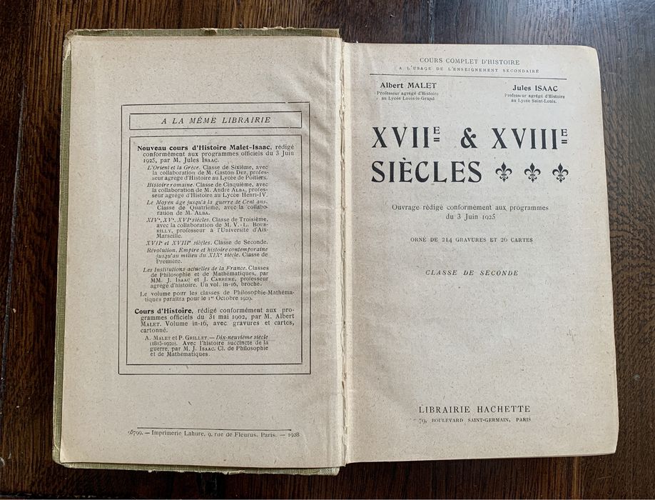 A. Malet, J. Isaac - Cours complet d'histoire, 1931