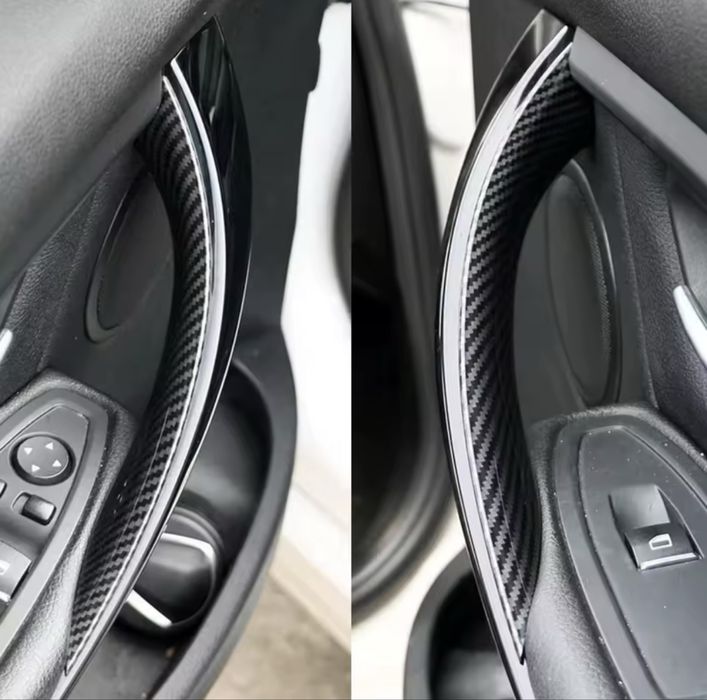 Set 4 capace manere interior bmw seria 3 4 F30 F31 carbon