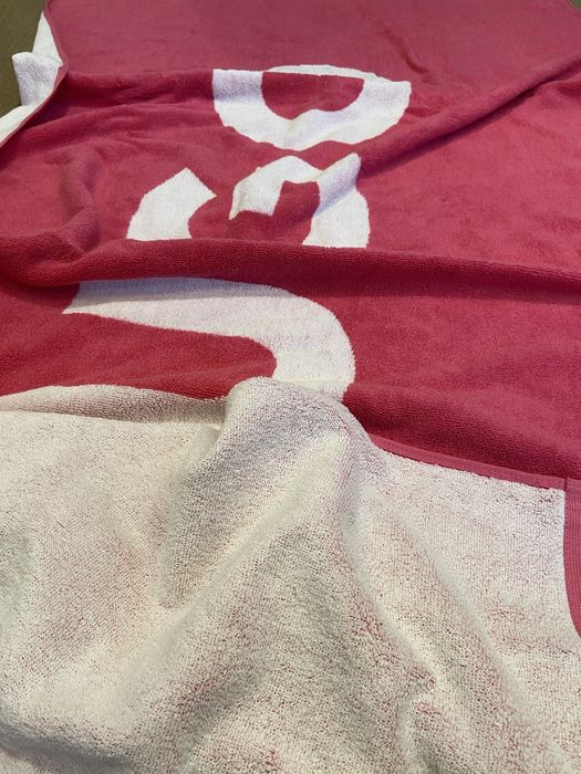 Оригинална HUGO BOSS Розова дамска хавлиена плажна кърпа 180см/93см