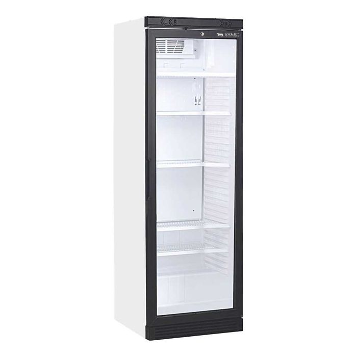 Vitrina frigorifica profesionala Cold Machines CM-373NCW, Incuietoare usa, iluminare LED, 373 l, H 183 cm, alba