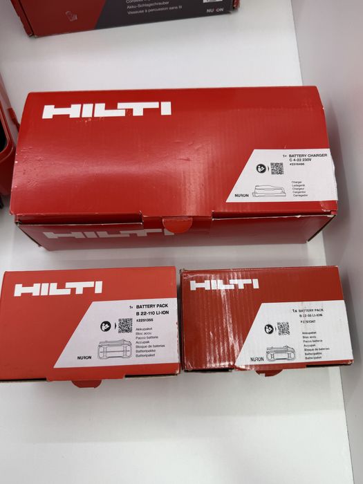 Hilti SID 6-22 + SMT 6-22 set complet nou cu acumulatori