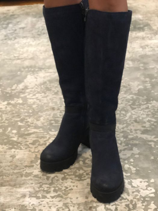 Cizme cu toc gros Eva Minge