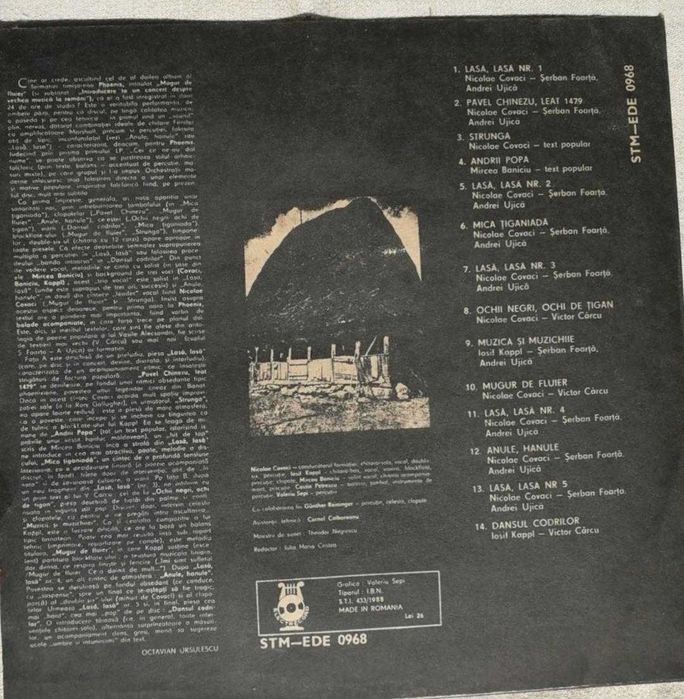 Mugur de fluier -Phoenix- disc vinil NOU !