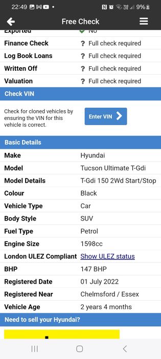 Motor complet cu accesorii Hyundai Tucson 1.6 T-GDI euro 6 an 2022