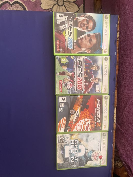 Лот 4 оригинални игри за Xbox 360 – Forza 2, Ghost Recon, PES 2008 и 2010