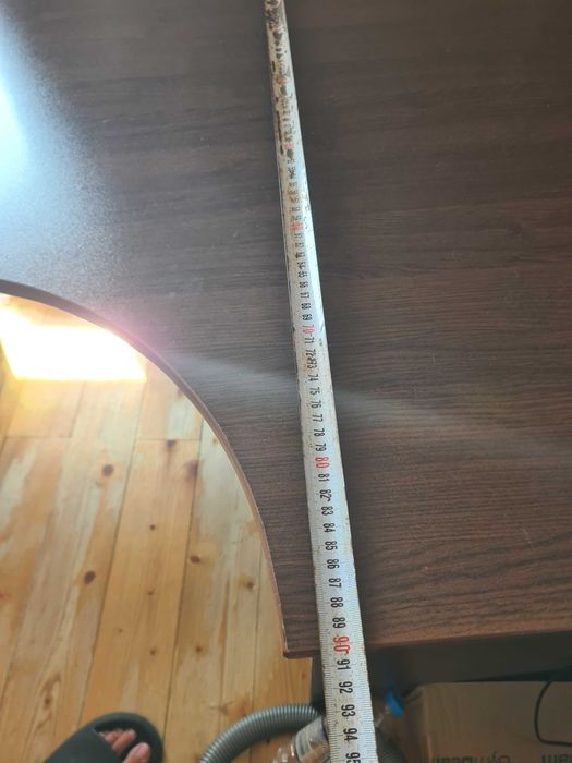 Кафяво ъглово бюро